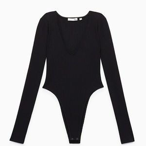 Aritzia ribbed bodysuit xxs
